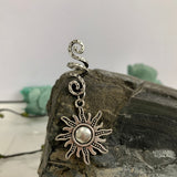 Vintage Viking Spiral Hair Braid Moon Pentagram Sun Angel Wing Skull Emblem Hair Bead Jewelry