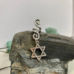 Vintage Viking Spiral Hair Braid Moon Pentagram Sun Angel Wing Skull Emblem Hair Bead Jewelry