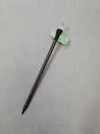 Vintage wood hairpin crystal hair stick Wicca accessories hair accessories  witches wand witch staff altar decoration gift