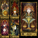 Western Witch Tarot Card Pattern Blanket Tapestry Wall Hanging  Witchcraft Psychedelic Decor Moon Sun Flower Mandela Divination  Wall Decor