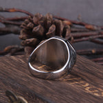 Slavic Perun Axe Biker Ring Stainless Steel Jewelry Punk Classic Slavic Perun Motor Biker Ring For Men