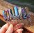 Wicca  Raw Natural Crystal Moon Mermaid Hair Comb Witchcraft Accessories Bridal Party Decoration Gift