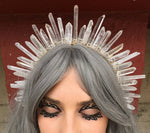 Magic Wicca~Wicca Raw crystal crown witch party bridal witchcraft accessories wedding bridesmaid jewelry hair accessories gift