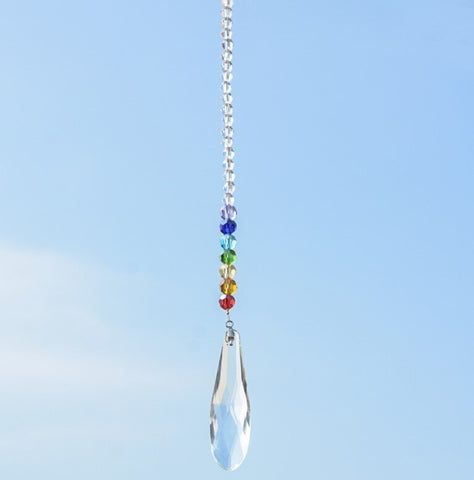 Wiccan Suncatcher Hanging Crystal Home Occult Decor Car Accessories Wind Chime Witchcraft