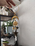 Witch Crescent Moon Moon keychain Keychain Windows Hanging Home Occult Decor Banish Evil Witchcraft