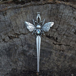 Witch Psychedelic Dargon Butterfly Hair Stick Animal Hairpin Occult Gothic Pagan Wiccan Gift For Women