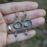 Witch Serpent Snake Earrings Goddess Spirit Gothic Jewelry Witchy Earrings