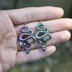 Witch Serpent Snake Earrings Goddess Spirit Gothic Jewelry Witchy Earrings