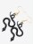 Witch Snake Drop Earrings Gothic Serpent Earrings Pagan Ear Jewelry Wicca Gift for women