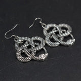 Witch Snake Drop Earrings Gothic Serpent Earrings Pagan Ear Jewelry Wicca Gift for women