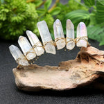 Witch raw crystal hair comb crown hairpin witchcraft accessories party new year gift