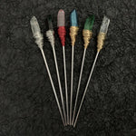 Witchcraft accessories Raw Crystal Hairpin Hair Stick Witch Vintage Gothic Pagan Wedding Bride Princess Gift