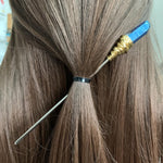 Witchcraft accessories Raw Crystal Hairpin Hair Stick Witch Vintage Gothic Pagan Wedding Bride Princess Gift