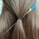 Witchcraft accessories Raw Crystal Hairpin Hair Stick Witch Vintage Gothic Pagan Wedding Bride Princess Gift