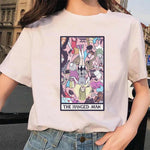 Women&#39;s Tarot Card Flower Funny Time Ladies Cartoon Fashion Short Sleeve Summer Printed T-shirt Women&#39;s T-shirt Top Pattern. - T-shirts