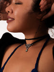 Sacina Gothic Snake Choker Necklace, Zinc Alloy Snake Pendant, Goth Choker, Goth Necklace, Goth Jewelry Gift for Women, Christmas Gift for Women