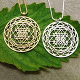 Sri Yantra pendant Silver plated necklaces & pendants for women