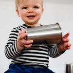 Garden Vegetable Cups - Four 16Oz Stainless Steel Veggie Tumblers - Gift for Gardeners and Home Chefs - Unique Designs Include Carrots, Corn, Asparagus, and Garlic - Kid Safe, Great for Children