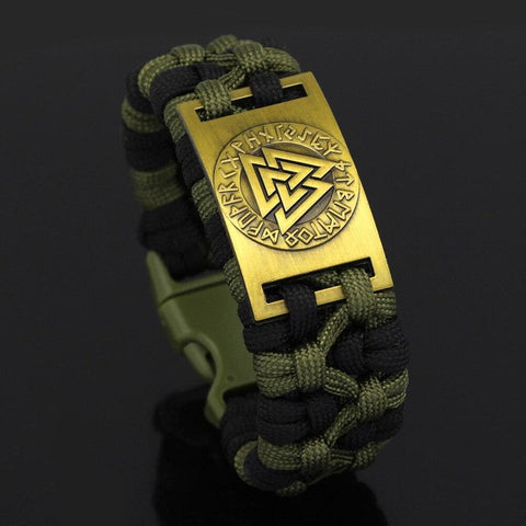 Bangles Handmade Viking Paracord Rune Valknut Bracelet Nordic Jewelry With Gift bag|Bangles| Ancient Treasures Ancientreasures Viking Odin Thor Mjolnir Celtic Ancient Egypt Norse Norse Mythology
