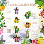 Essential Bliss: 15-Piece Natural Plant Aroma Essential Oil Diffuser Gift Set - Eucalyptus, Vanilla, Mint, Lavender, Rose, Tea Tree, and More!