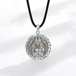 Egyptian Anubis Amulet Necklace Ankh Cross Amulet Pendant