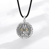 Egyptian Anubis Amulet Necklace Ankh Cross Amulet Pendant