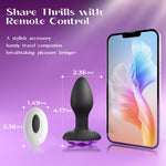 360 Rotation Anal Plug Vibrator Butt Plug with Remote Control Men Prostate Massager Buttplug Adult Sex Toy for Women Men Gay
