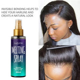 120ml Wig Spray Melting for Lace Glue Quick Drying Spray Long Lasting Invisible Lace Natural Melting Mousse Spray Lace Wig Glue