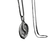 Chinese Tai Chi Pendant Necklace for Women and Men Punk Yin Yang Dragon Pure Tin Charms Amulet Hip Hop Streetwear Jewelry Gift