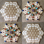 Crystal Grid~Flower of Life Lotus Crystal Grid - Altar Decoration
