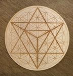 Crystal Grid~Merkaba Flower of Life Crystal Grid - Merkaba Crystal Grid - Altar Decoration
