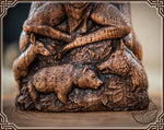 【Wood Sculpture】Cernunnos horned god, Cernun celtic god, pagan god, wiccan, wicca, altar, druid, gaelic