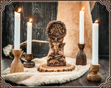 【Wood Sculpture】Cernunnos horned god, Cernun celtic god, pagan god, wiccan, wicca, altar, druid, gaelic