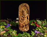 【Wood Sculpture】Pan God, Greek Statue, Ancient, Mythology, wiccan, wicca, altar, witch, gaelic, God of the Wild and Nature