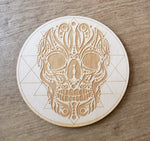 Crystal Grid~Skull Sri Yantra Crystal Grid - Altar Decoration