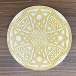 Crystal Grid~Celtic Cross Crystal Grid #2 - Cross Crystal Grid - Celtic Crystal Grid - Wood Crystal Grid - Healing Crystals