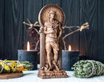 【Wood Sculpture】Hermes, Hermes figurine Greek god pagan god Olympian god wiccan wicca altar druid witch gaelic