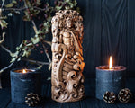 【Wood Sculpture】Manannan Mac Lir , Manannan god statue, Irish gods, pagan god, wiccan, wicca, altar, druid, witches, gaelic, celtic