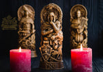 【Wood Sculpture】Loki, Wood, Norse pantheon, viking pagan asatru heathen god and goddess Scandinavian gods altar mythology Wood Sculpture odin statue