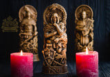 【Wood Sculpture】Loki, Wood, Norse pantheon, viking pagan asatru heathen god and goddess Scandinavian gods altar mythology Wood Sculpture odin statue