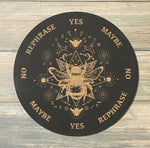 Crystal Grid~Honey Bee Pendulum Board - Honey Bee Divination Board - Altar Decoration