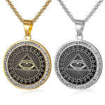 Pendants Ancient Egypt Eye of Providence Stainless Steel Necklace Ancient Treasures Ancientreasures Viking Odin Thor Mjolnir Celtic Ancient Egypt Norse Norse Mythology