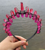 Witch accessories jewelry moon wicca wizard crown headband dark blue black headband Magic Set