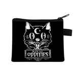 Witch / Voodoo / Wicca Coin Puse Women Wallet Witchcraft / Black Cat Boys Girls Coin Bag Wicca Collection