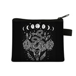 Witch / Voodoo / Wicca Coin Puse Women Wallet Witchcraft / Black Cat Boys Girls Coin Bag Wicca Collection