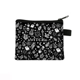 Witch / Voodoo / Wicca Coin Puse Women Wallet Witchcraft / Black Cat Boys Girls Coin Bag Wicca Collection
