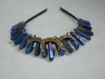 Witch accessories jewelry moon wicca wizard crown headband dark blue black headband Magic Set