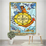 Tarot Card The Sun Tapestry Mandala Tapestry Hippie Macrame Tapestry Wall Hanging Boho Decor Witchcraft Tapestry