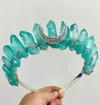 Witch accessories jewelry moon wicca wizard crown headband dark blue black headband Magic Set