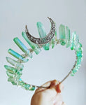 Witch accessories jewelry moon wicca wizard crown headband dark blue black headband Magic Set